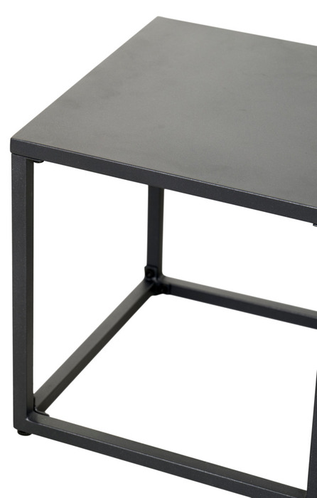 Sidobord Stål Svart 2 delar Sunlife